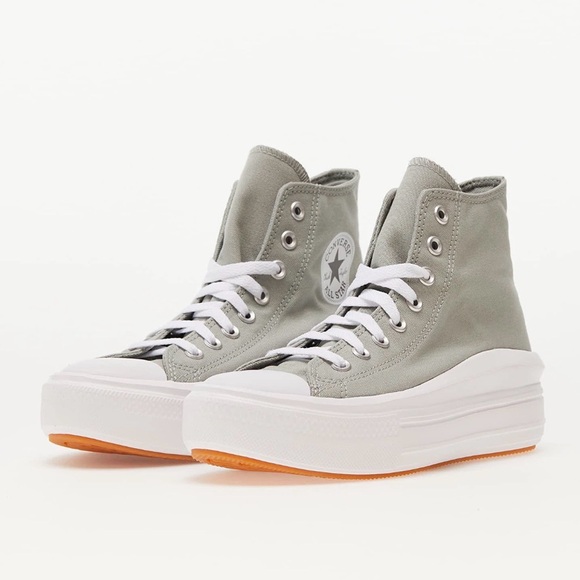 CONVERSE Women's Chuck Taylor All Star Move Hi Platform Sneakers sage 7.5 NWOT - Picture 2 of 16